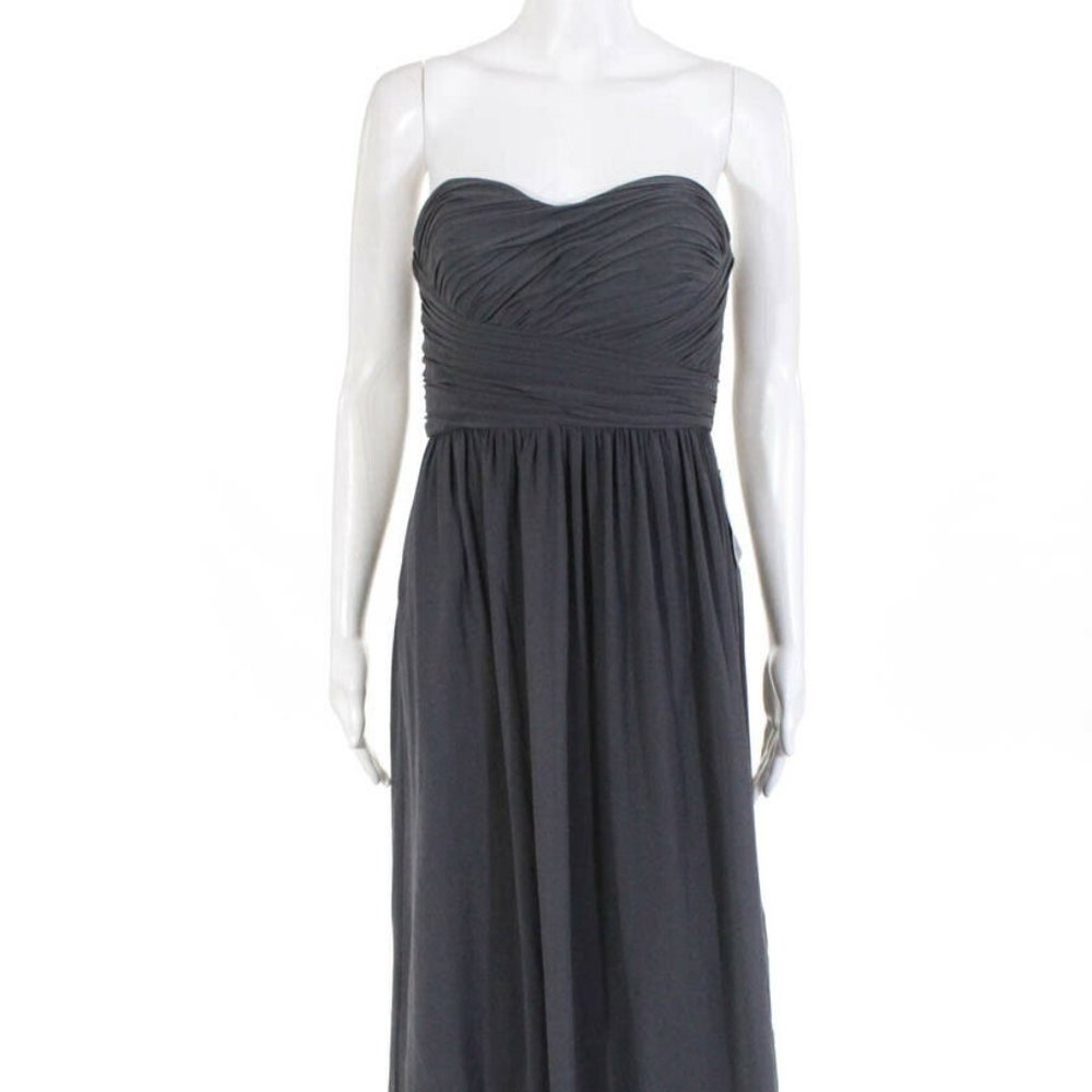 Donna Morgan Strapless Sweethear Chiffon Gown
